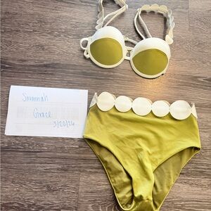 Ancora Green and White Polka Dot Bikini